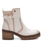 Xti pour femme. 14337104-BEIGE Bottines 143371 beige (39), 5 à 8 cm, Fermeture éclair, Casuel