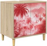 vidaXL Badkamerkast AACHEN Sonoma 60 x 40 x 60 cm Bewerkt hout