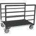 Fimm Chariot de plateforme tubulaire TPE 1040x640x930 mm 500 kg Bois+caoutchouc
