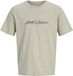 Jack & Jones T-shirt met ronde hals, korte mouw, 100% katoen, maat S, Seagrass