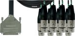Cordial Intro Multicore D-Sub/XLRf 8-voudig, Rean stekker, 5,0m