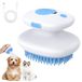 Euqvunn Stoomborstel voor Katten, 3-in-1 [Massage, Spray & Haarverwijdering] Cat Steamy Brush, Oplaadbaar Siliconen Kattenborstel met Stoom,Steamy Kattenborstel voor Katten & Honden (Blauw)