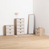 5Five Kleine Commode/Nachtkastje met 2 lades - 50x30x40cm - Beige