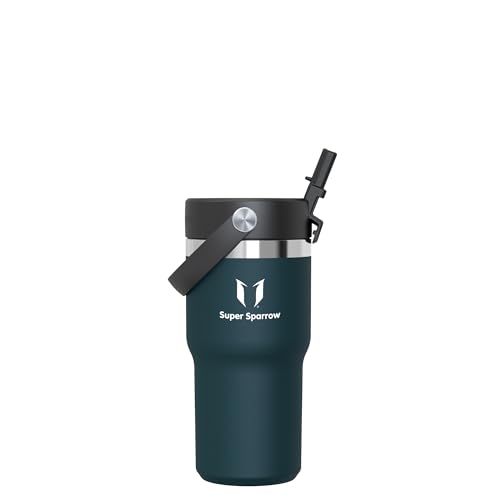 Sparrow Thermosbeker met Rietje 620ml – RVS Drinkfles