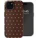 Selencia Happy Dots Chocolate Backcover voor de Apple iPhone 15