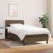 Maison Exclusive - Lit boxspring avec matelas, brun foncé, 90x190 cm, textile