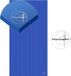 Trendy Sport Reha Mat - Fitnessmat - 200 cm x 100 cm x 2,5 cm - Blauw