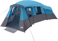 vidaXL Familietent 20-persoons Waterdicht Blauw Taft