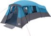 vidaXL Tente familiale 20 personnes Étanche Bleu Taft