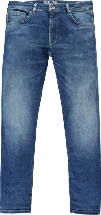 Cars Jeans Jeans Bates Slim fit Heren Blauw Used W28 x L36