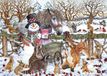 Alipson Puzzle Bonhomme de neige Puzzle d'hiver - 500 pièces