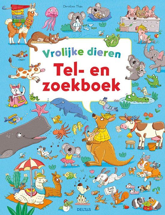 Deltas Tel- en zoekboek - Vrolijke dieren