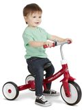 OEM 3-in-1 kinderfiets: driewieler, loopfiets en loopauto, rood, geschikt voor kinderen van 1-3 jaar