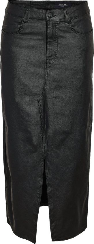 Noisy May Kath Normal Waist Slit Dames Midirok - zwart - S