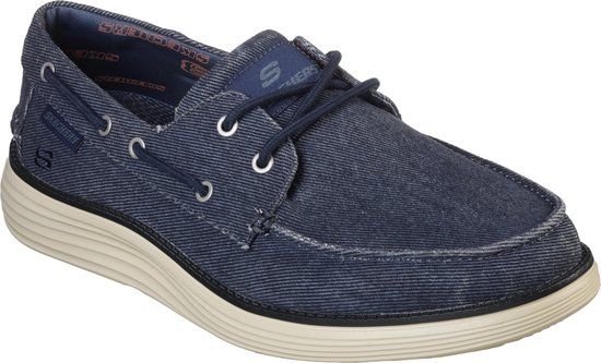 Skechers Status 2.0 Lorano Heren Instappers Blauw