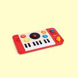 Hape DJ Mix & Spin Studio - Clavier pour enfants avec effets sonores et lumières, jouet musical à partir de 12 mois