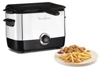 Merkloos Frituurpan friteuse - 1 liter - RVS - Kunststof