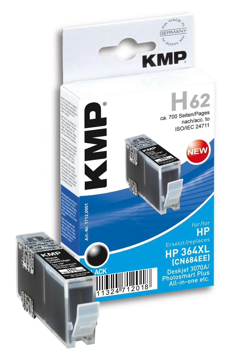 KMP H62 single pack / zwart