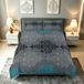 Duvet Cover Set with Floral Damask Design