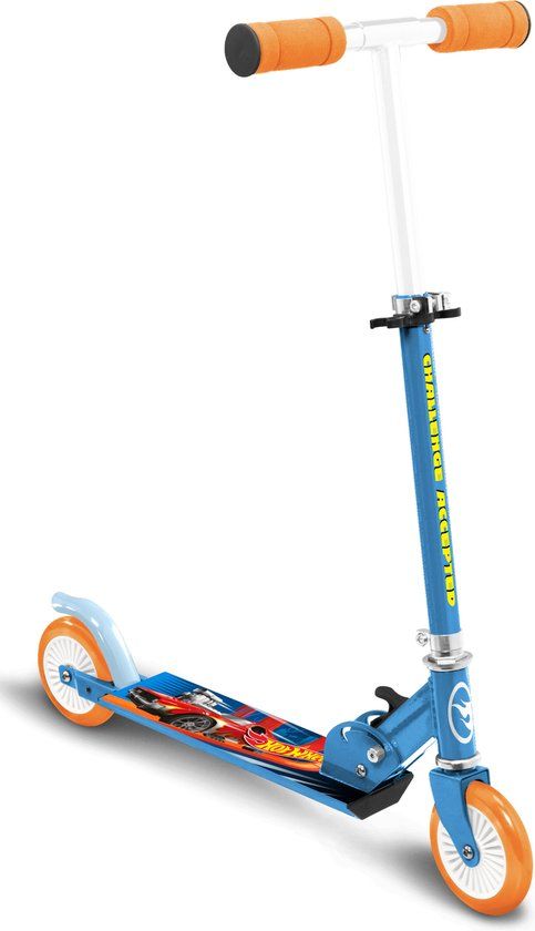 Hot Wheels Tweewieler Inklapbaar Step Blauw Aluminium