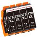 Epson 4 cartouches d'encre noires, type 378XL, compatibles avec Epson XP-8700/8500/8600