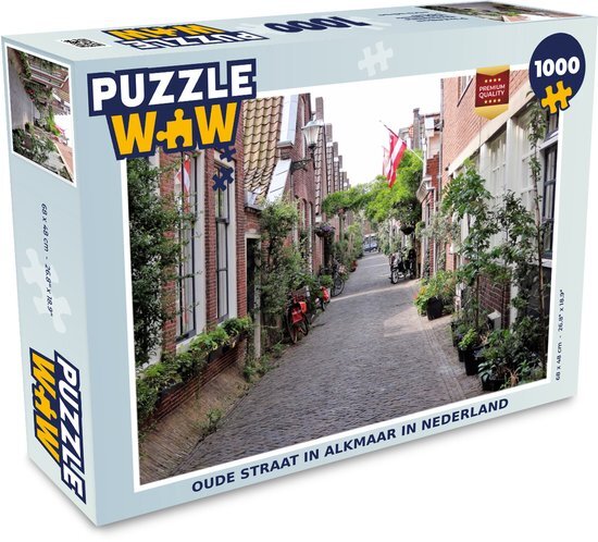 MuchoWow Puzzel Alkmaar - Nederland - Straat - Legpuzzel - Puzzel 1000 stukjes volwassenen