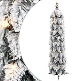 Prolenta Maison Exclusive - Kunstkerstboom met verlichting en sneeuw, 30 LED's, 60 cm