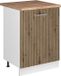 Vicco Keukenonderkast R-Line, Artisanaal eiken/Wit, 60 cm met 1 deur