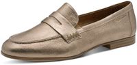 Tamaris Dames Loafers Licht Goud Leer