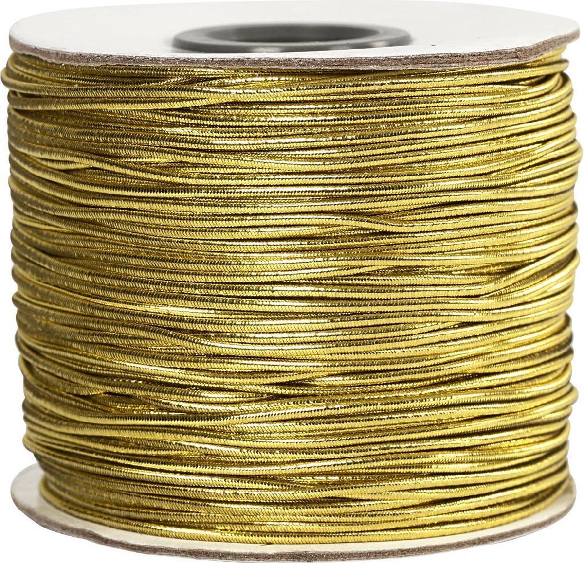 Star School Supplies Elastisch koord - 1 mm - goud - 100 m