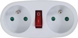 Esperanza rallonge électrique avec 2 prises, blanc