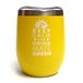 Mate Green Yerba Mate Theebeker, roestvrij staal, siliconen deksel, Calabaza, geel, 200 g