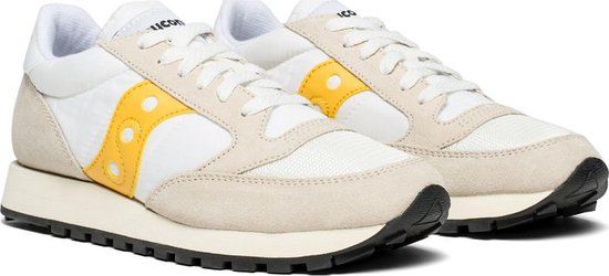 Saucony Jazz Original Vintage Sneakers - Maat 40.5 - Vrouwen - Wit/Beige/Geel