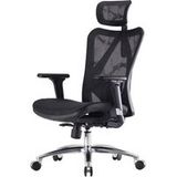 SIHOO Ergonomische Bureaustoel - Verstelbare Armleuning, 150kg Belastbaar - Zwart
