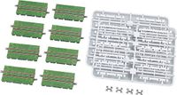 Tomytec 017899 8 tramspoor, recht, 70 mm, groen