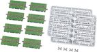 Tomytec 017899 8 tramspoor, recht, 70 mm, groen