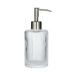 Icecat Distributeur de savon, verre strié et inox, Ø7 x 17,5 cm