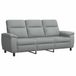 vidaXL - Canapé - Gris clair - 214 x 90 x 95 cm - Tissu