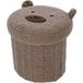 LUPILU Pouf de rangement pour enfants, Ø30 x 28 cm (Ours)