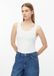 s.Oliver T-shirt Blanc Coton Élasthanne Col rond Manches courtes M