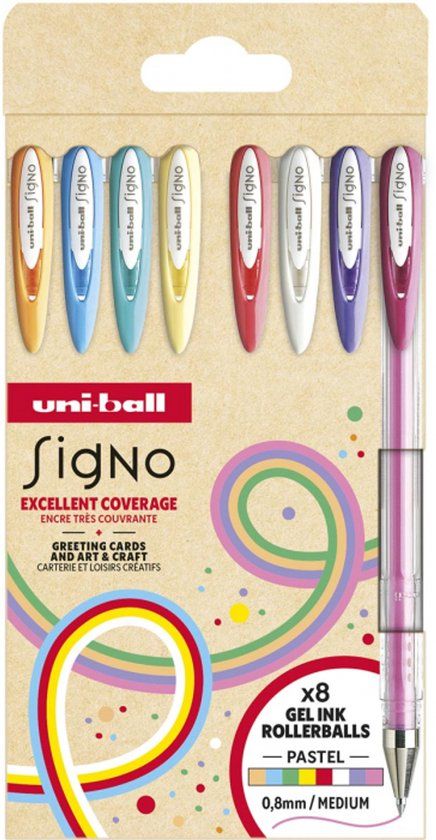 Uni-ball Signo Pastel Gelroller - 8 stuks
