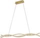 Eglo Lasana 4 Hanglamp - LED - 90 cm - Lichtbruin|Wit