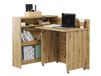 Bureau escamotable chêne artisan droite
