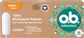o.b. Organic Cotton Tampons Super - 16 stuks