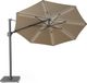 Platinum Sun & Shade – Zweefparasol – Challenger T² Glow - Ø350cm - Taupe - Dubbel Kantelbaar – 360° Draaibaar – 96% UV protectie