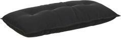 vidaXL Rugkussen Zwart 100 x 50 cm Corduroy stof