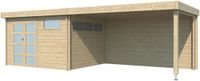 Woodlands Blokhut Modern met Overkapping - 755 x 295 cm