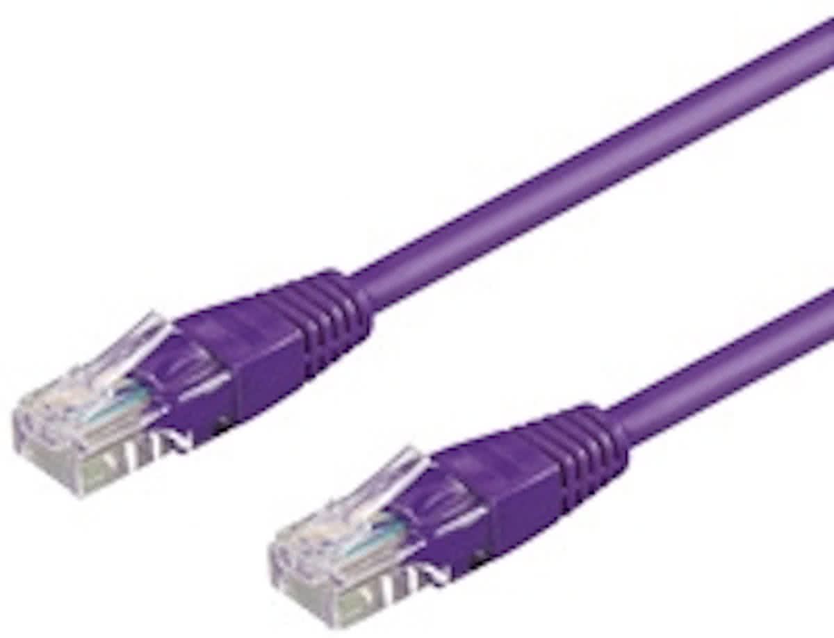 Wentronic CAT5E Netwerkkabel - RJ45 - Paars - 1.5 m