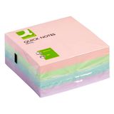 Q-CONNECT 76 x 76 mm Quick Note Cube Pastel