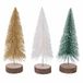Villa d'Este Home Tivoli Set van 3 kerstbomen van hout, hoogte 36 cm, Xmas